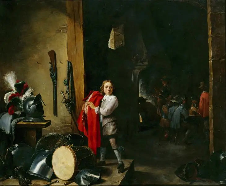 The page in the guardroom - David Teniers the Younger