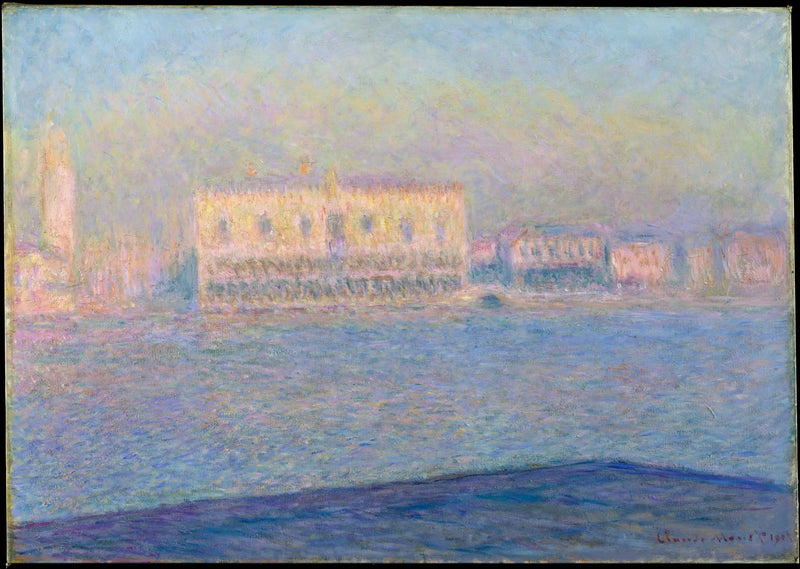The Doge's Palace seen from San Giorgio Maggiore - Claude Monet