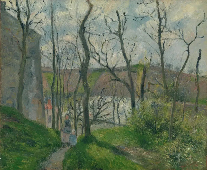 The Royal Palace, The Hermitage, Pontoise - Camille Pissarro
