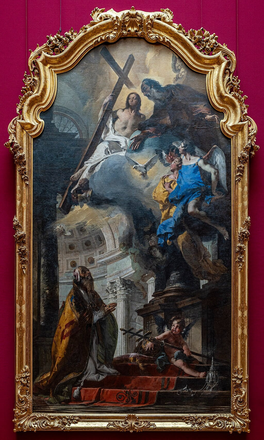 Saint Clement the Pope worshiping the Trinity - Giovanni Battista Tiepolo