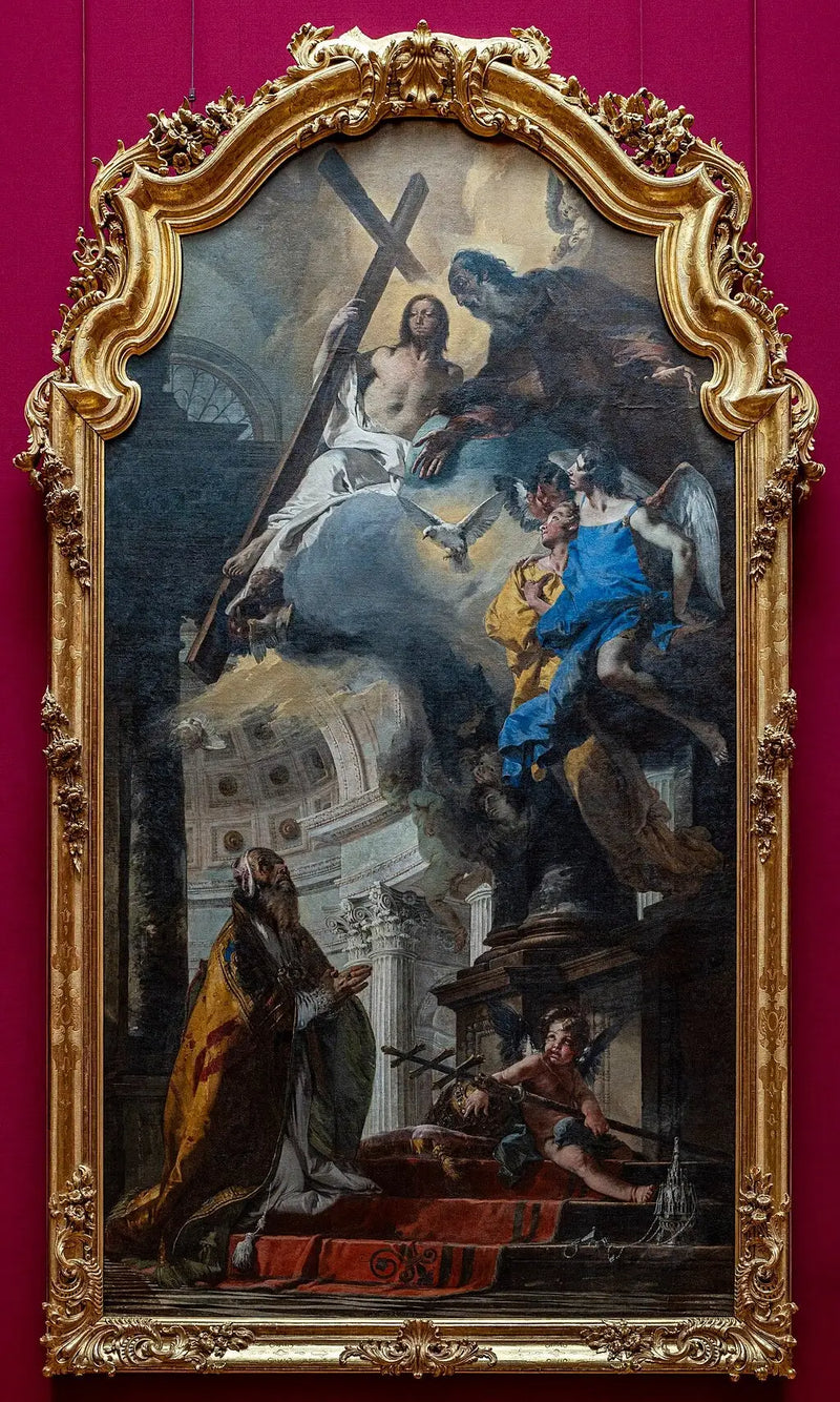 Saint Clement the Pope worshiping the Trinity - Giovanni Battista Tiepolo