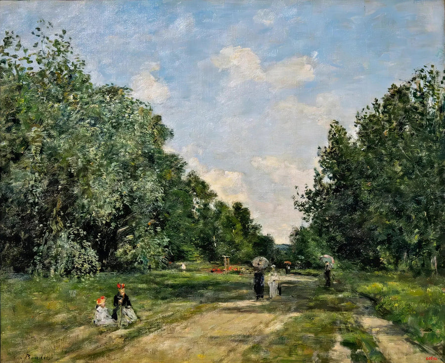 Le Parc Cordier in Trouville - Eugène Boudin