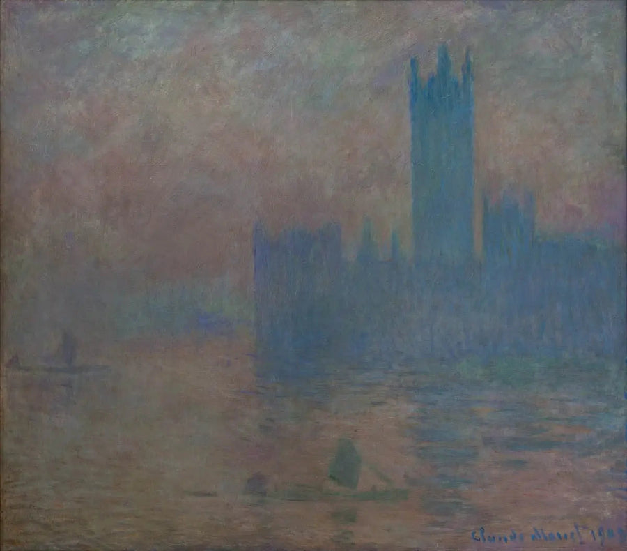 The Parliament of London, fog effect - Claude Monet