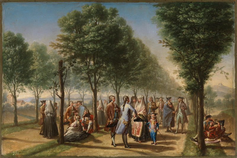 Le Paseo de las Delicias - Francisco Bayeu