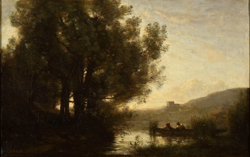 The Passage of the River - Jean-Baptiste Camille Corot