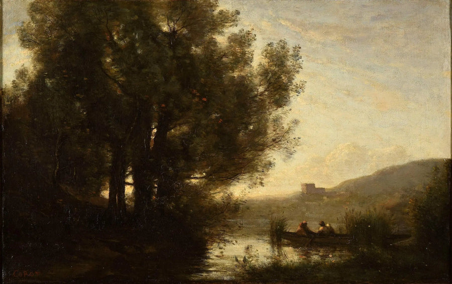 The Passage of the River - Jean-Baptiste Camille Corot
