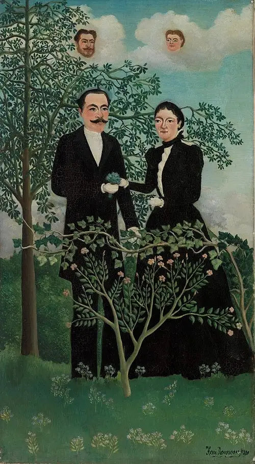 The Past and the Present - Henri Rousseau