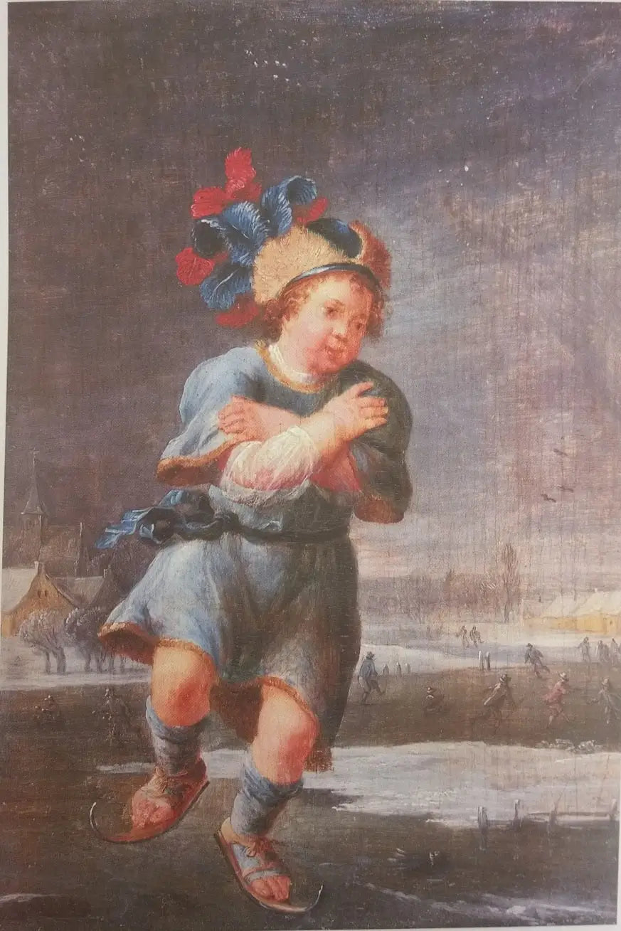 The ice skater - David Teniers the Younger