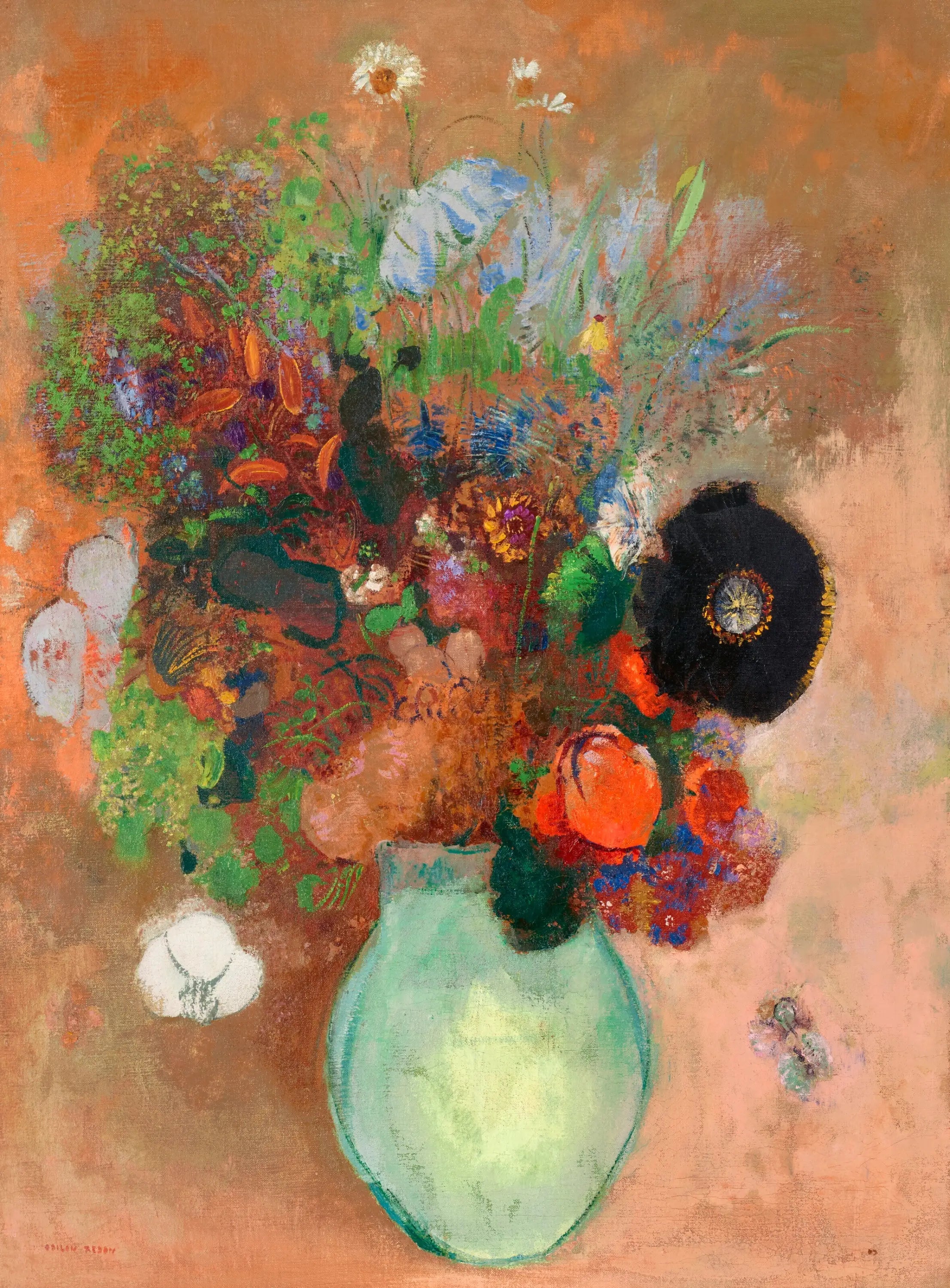 Le pavot noir - Odilon Redon - Alpha Reproduction
