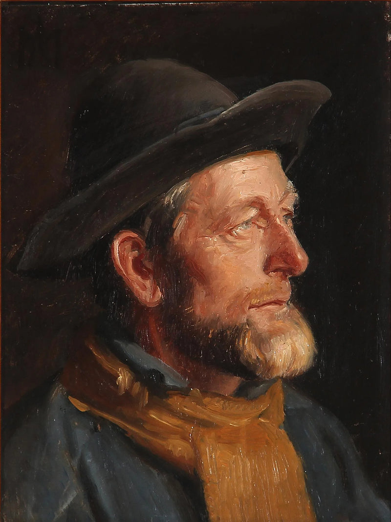 Ole Svendsen, a fisherman from Skagen and volunteer lifeboat crew member. - Michael Peter Ancher