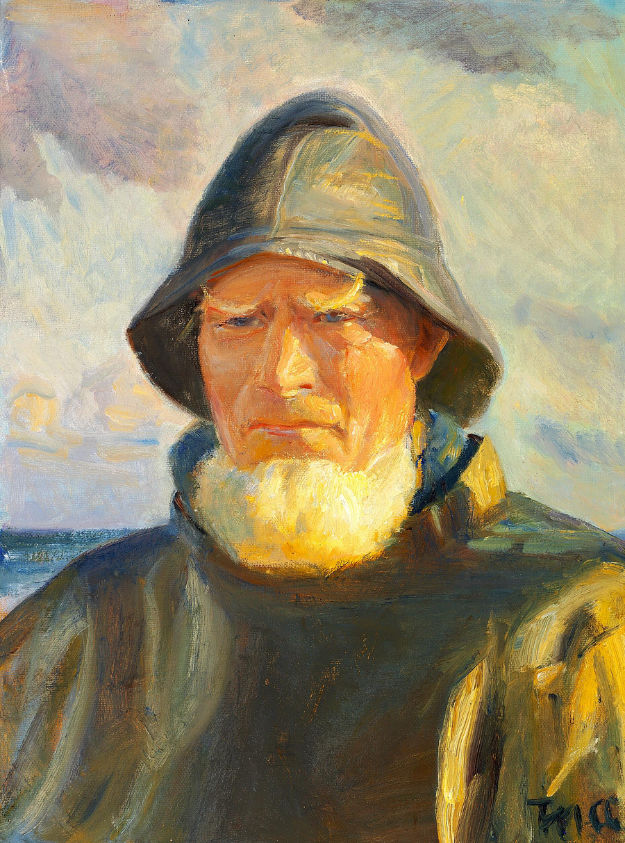 Skagen fisherman Lars Kruse. (3) - Michael Peter Ancher