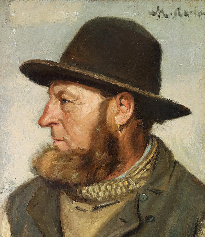 Fisherman and sea rescuer Ole Svendsen. - Michael Peter Ancher