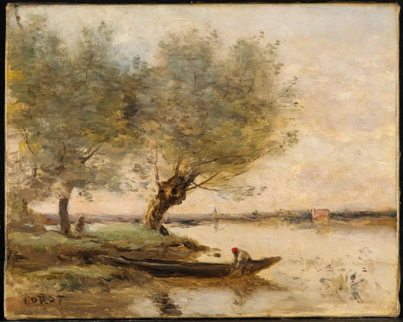 The Fisherman - Jean-Baptiste Camille Corot