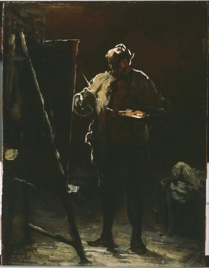 The painter at his easel - Honoré Daumier