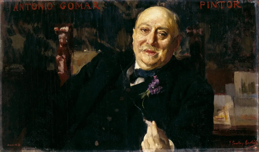 The painter Antonio Gomar y Gomar - Joaquín Sorolla