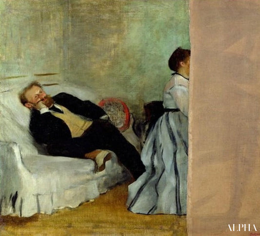 Le peintre Edouard Manet avec sa femme Suzanne - Edouard Manet - Reproductions de tableaux et peintures haut de gamme