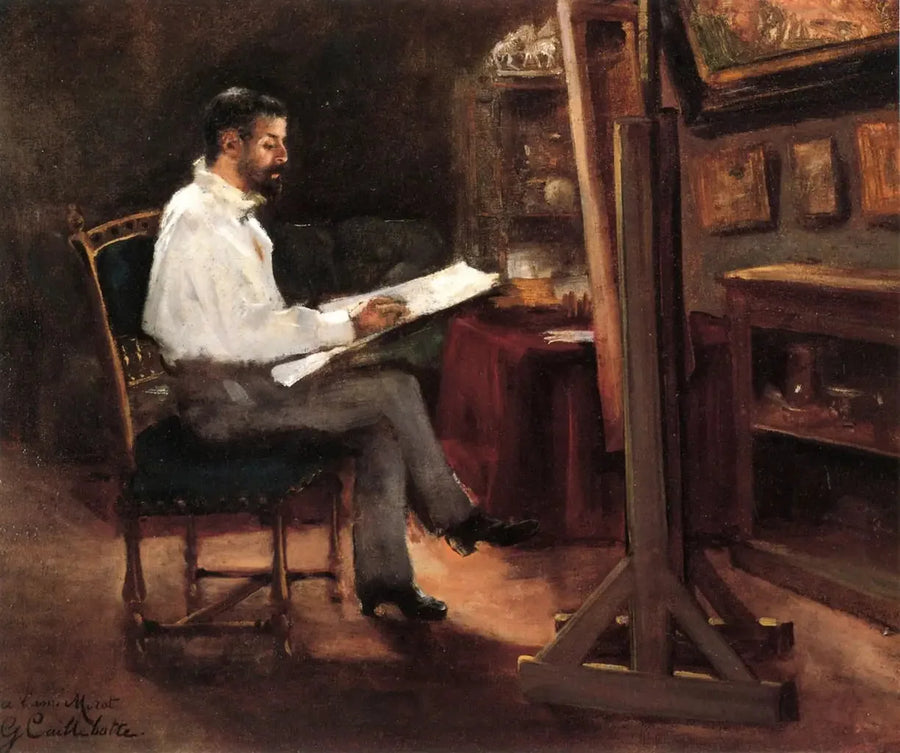 The painter Morot in his studio - Gustave Caillebotte