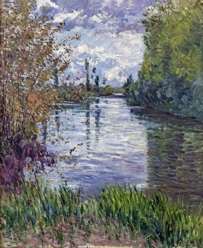 The Little Arm of the Seine in Autumn - Gustave Caillebotte