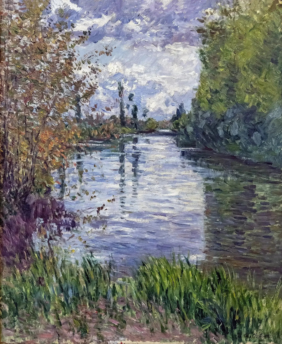 The Little Arm of the Seine in Autumn - Gustave Caillebotte