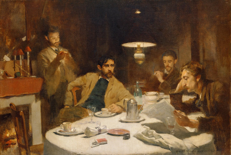 The Little Breakfast at Ten Cents - Willard Metcalf