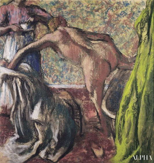 Le Petit Déjeuner après le bain - Edgar Degas - Reproductions de tableaux et peintures haut de gamme