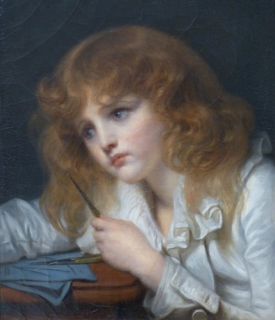 The Little Mathematician - Jean-Baptiste Greuze