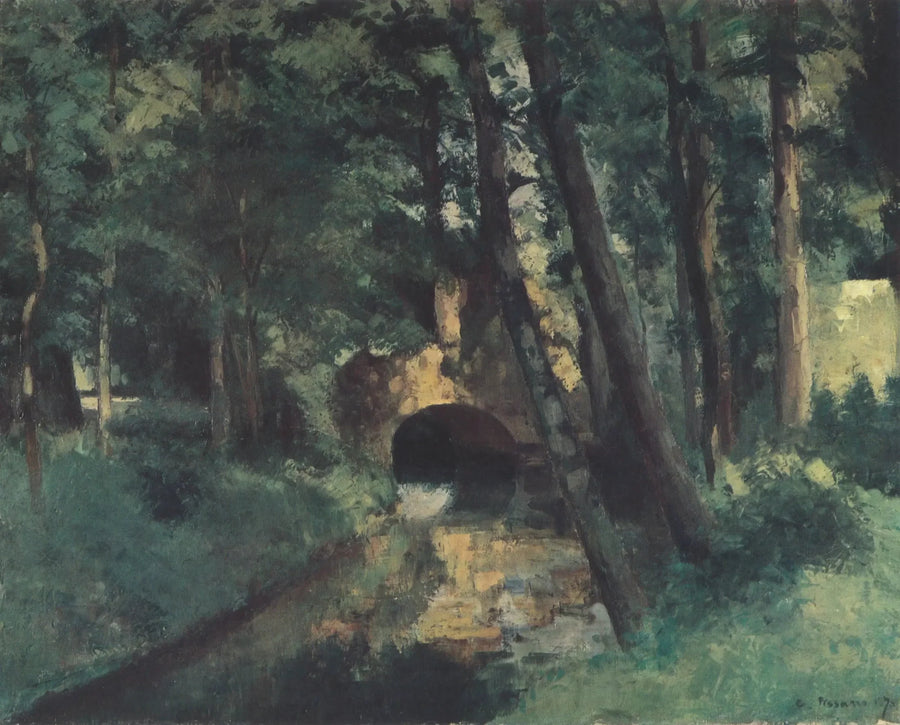 The Little Bridge, Pontoise - Camille Pissarro