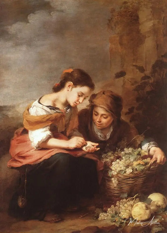 Le petit vendeur de fruits - Bartolomé Esteban Murillo - Reproductions de tableaux et peintures haut de gamme