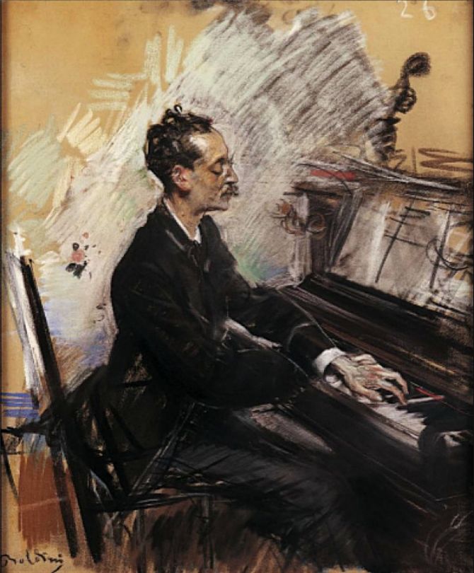 The pianist A. Rey Colaço - Giovanni Boldini