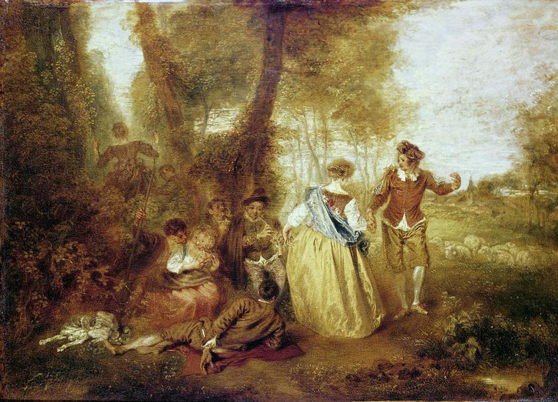 The Pastoral Pleasure - Antoine Watteau