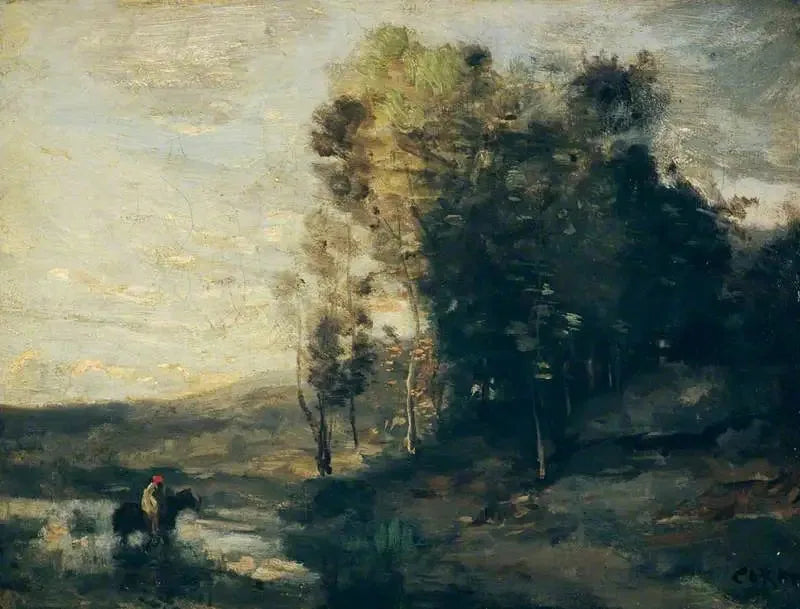 The Watering Place - Jean-Baptiste Camille Corot