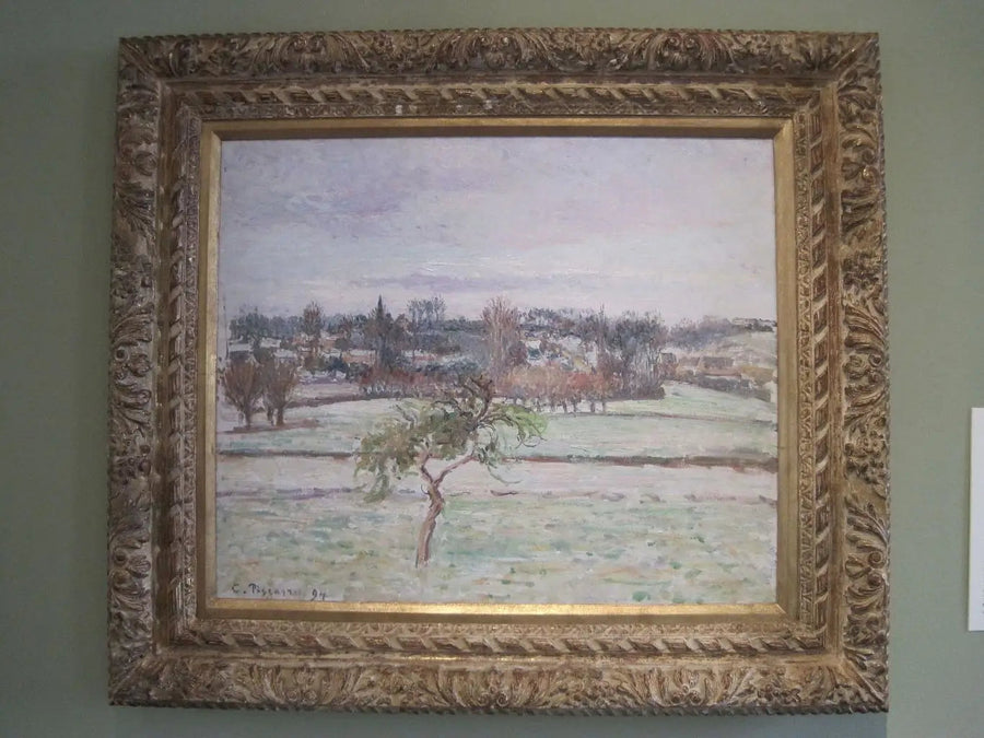 The Apple Tree, Snow Effect at Éragny - Camille Pissarro