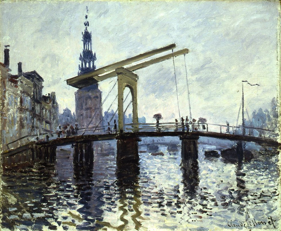 Amsterdam, The Bridge - Claude Monet