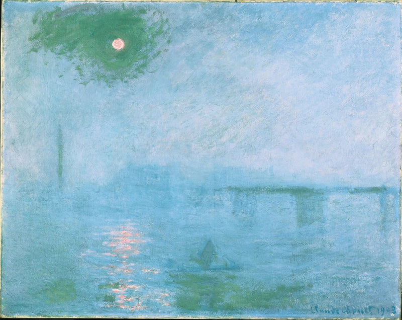 Charing Cross Bridge: Fog on the Thames - Claude Monet