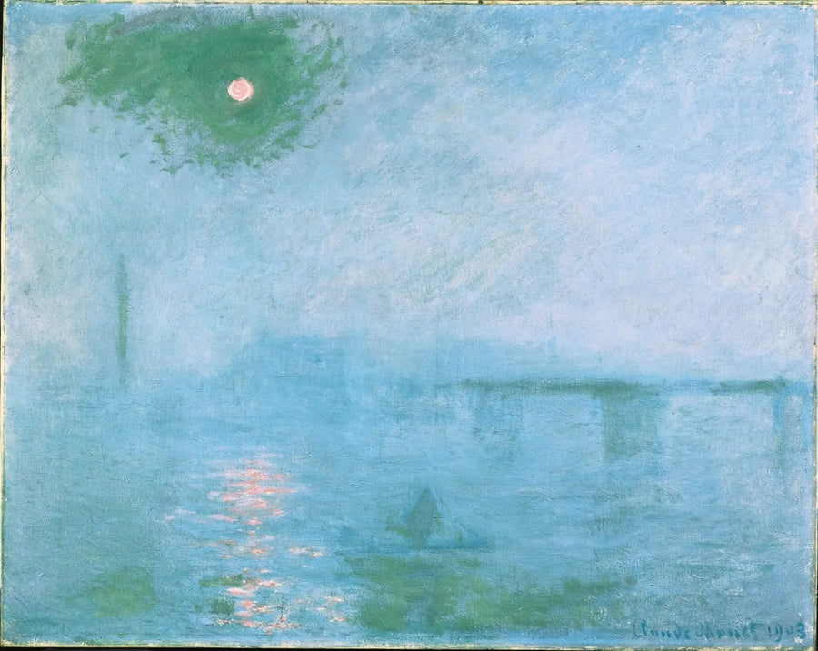 Charing Cross Bridge: Fog on the Thames - Claude Monet