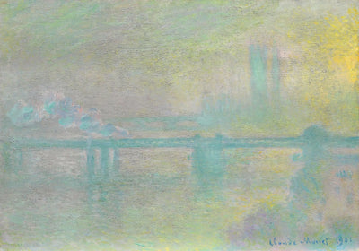 Reproduction du tableau « Le pont Charing Cross, Londres - Claude Monet » par Alpha Reproduction en peinture à l’huile