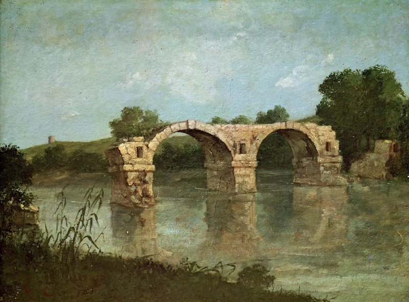 The Pont d'Ambrussum - Gustave Courbet