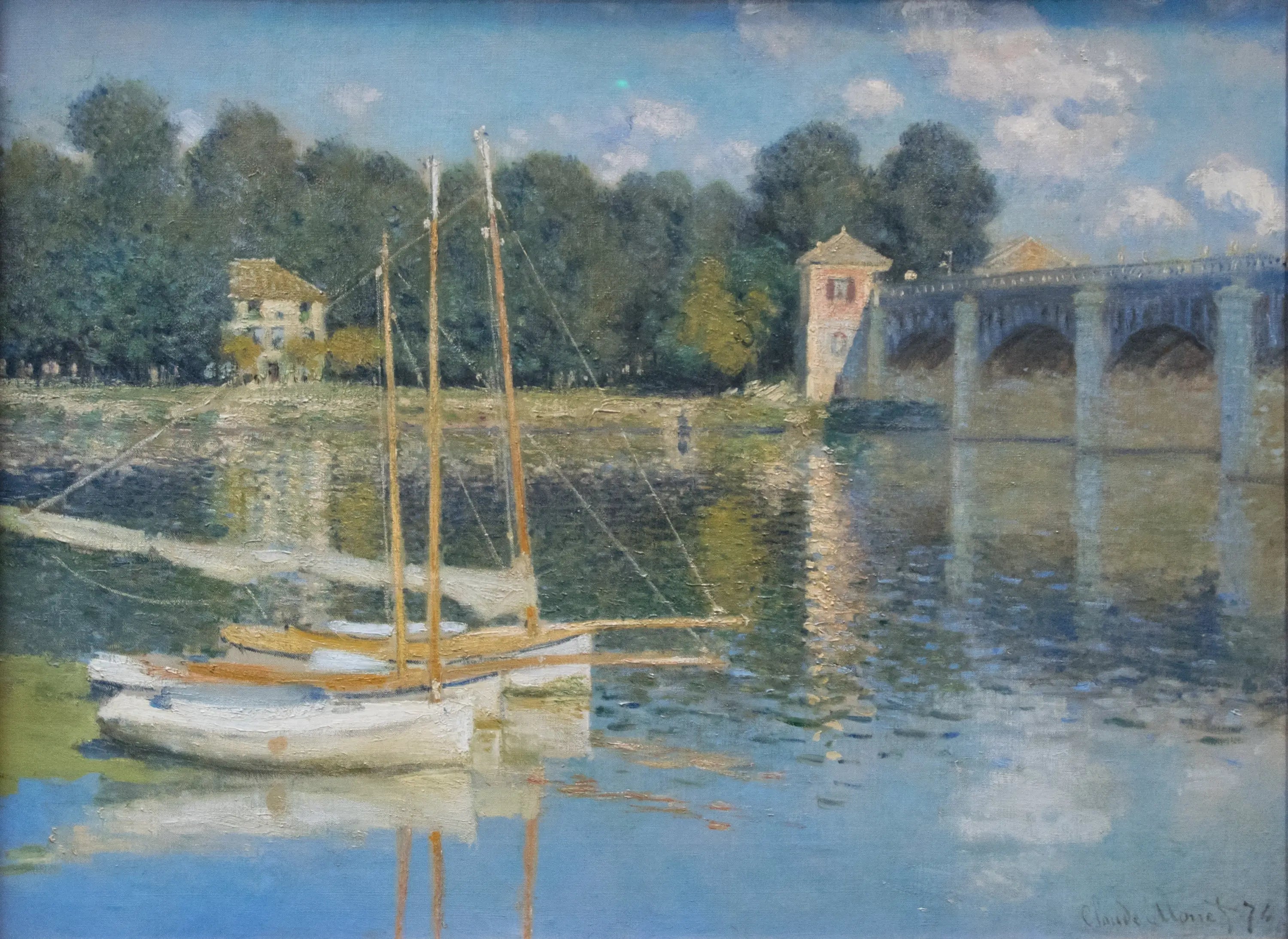 Le Pont d'Argenteuil - Claude Monet image 1 copie de tableau peinte à la main