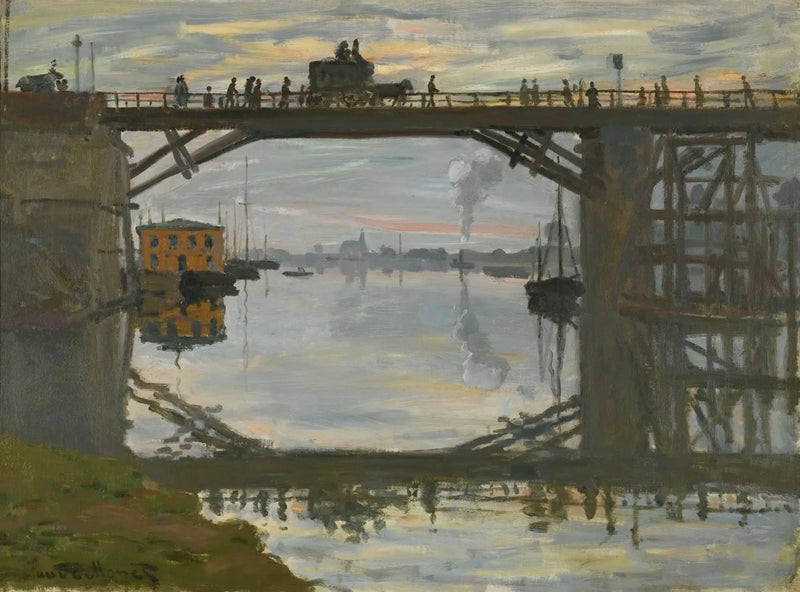 The Wooden Bridge - Claude Monet