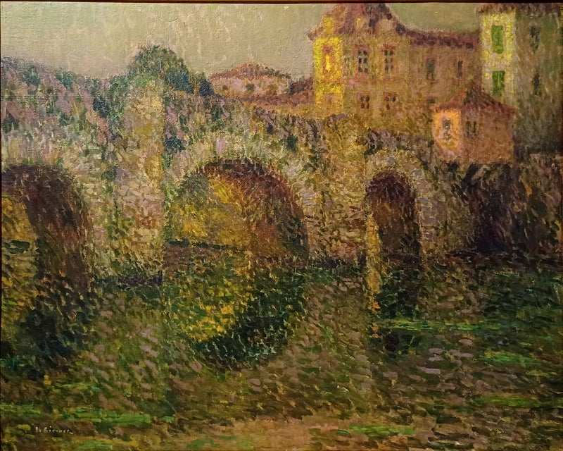 The Clisson Bridge at Twilight - Henri Le Sidaner