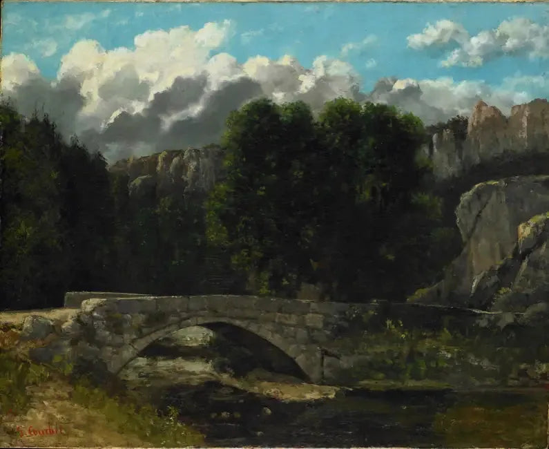 The Fleurier Bridge - Gustave Courbet