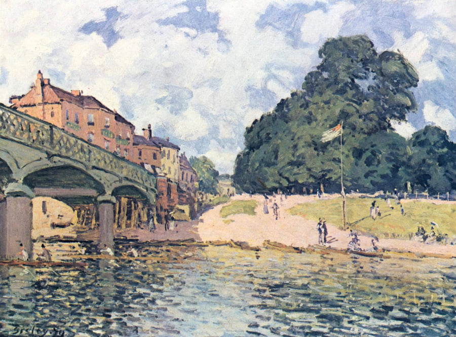 The Bridge at Hampton Court - Alfred Sisley