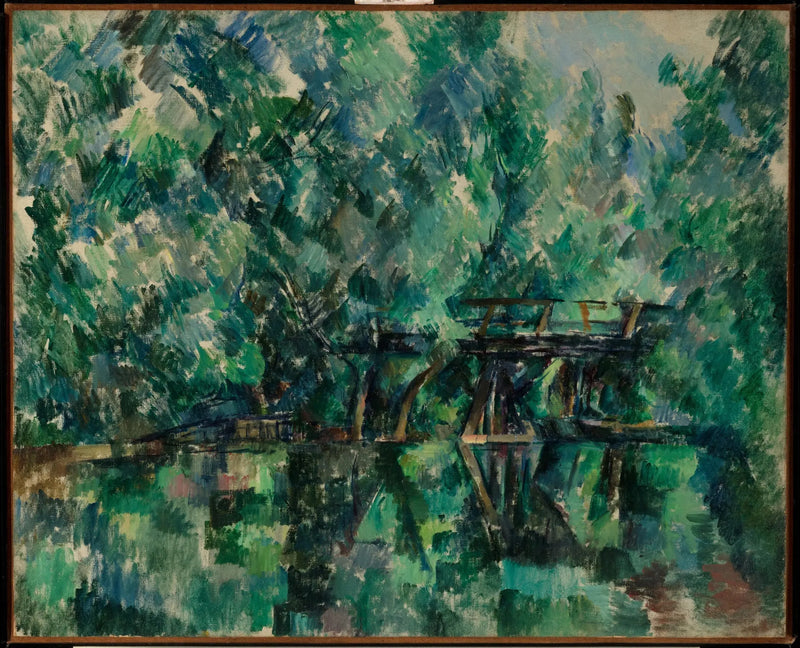 The Bridge of Machefer Island in Saint-Maur-des-Fossés - Paul Cézanne