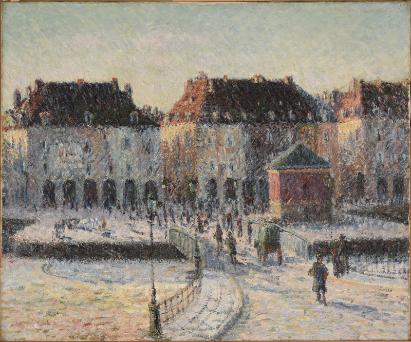 The Poissonnerie Bridge in Dieppe - Gustave Loiseau