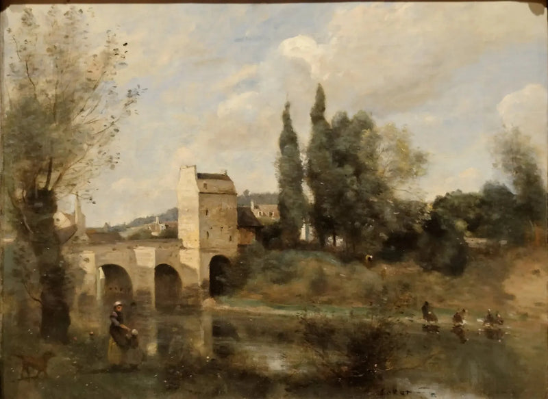 The Mantes Bridge - Jean-Baptiste Camille Corot