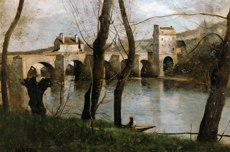 The Mantes Bridge - Jean-Baptiste Camille Corot