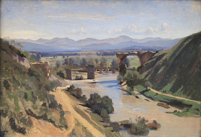 The Narni Bridge - Jean-Baptiste Camille Corot