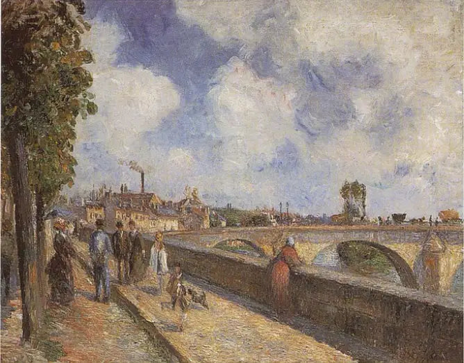 The Bridge at Pontoise - Camille Pissarro