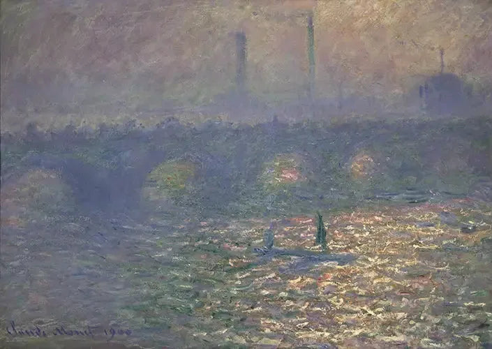 Le pont de Waterloo - Claude Monet image 1 copie de tableau peinte à la main