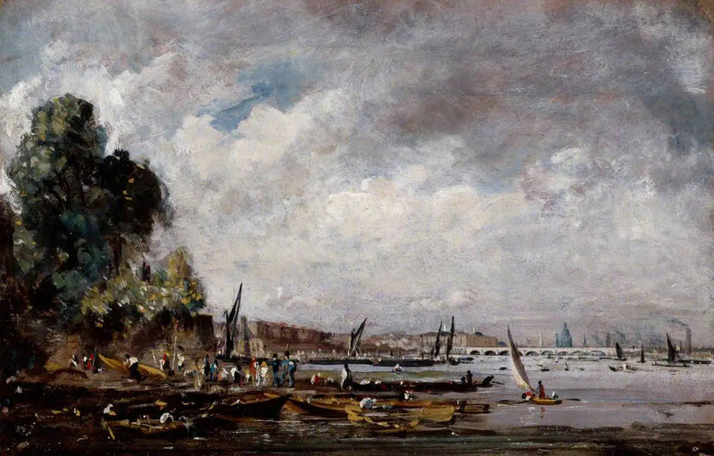 Waterloo Bridge from the Left Bank of the Thames - John Constable